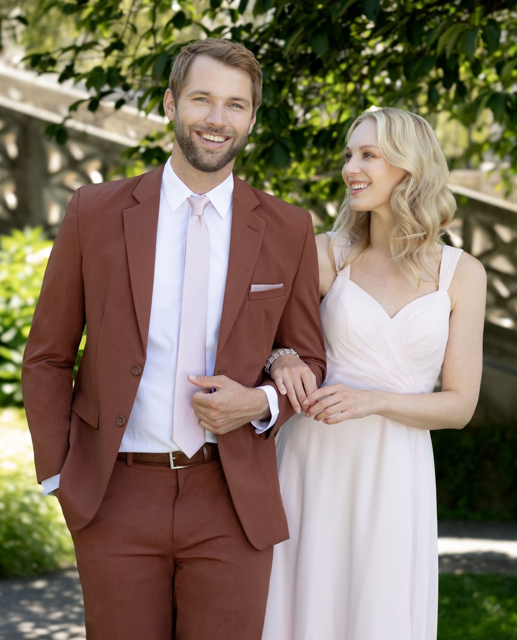 2 Button Rust Suit