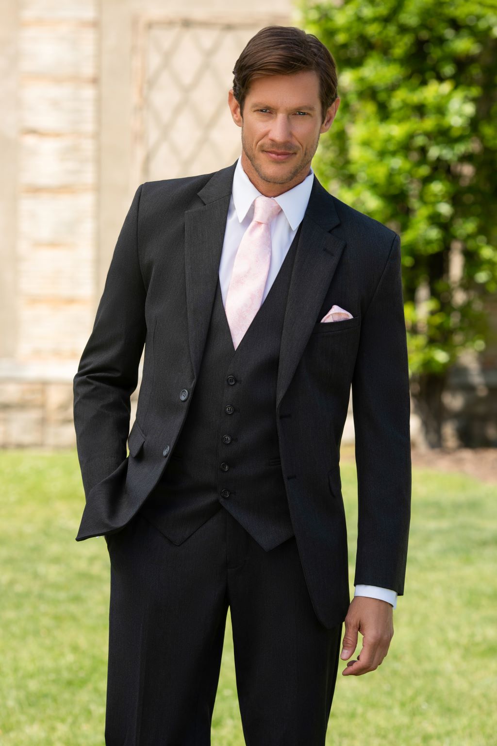 2 Button Charcoal Suit