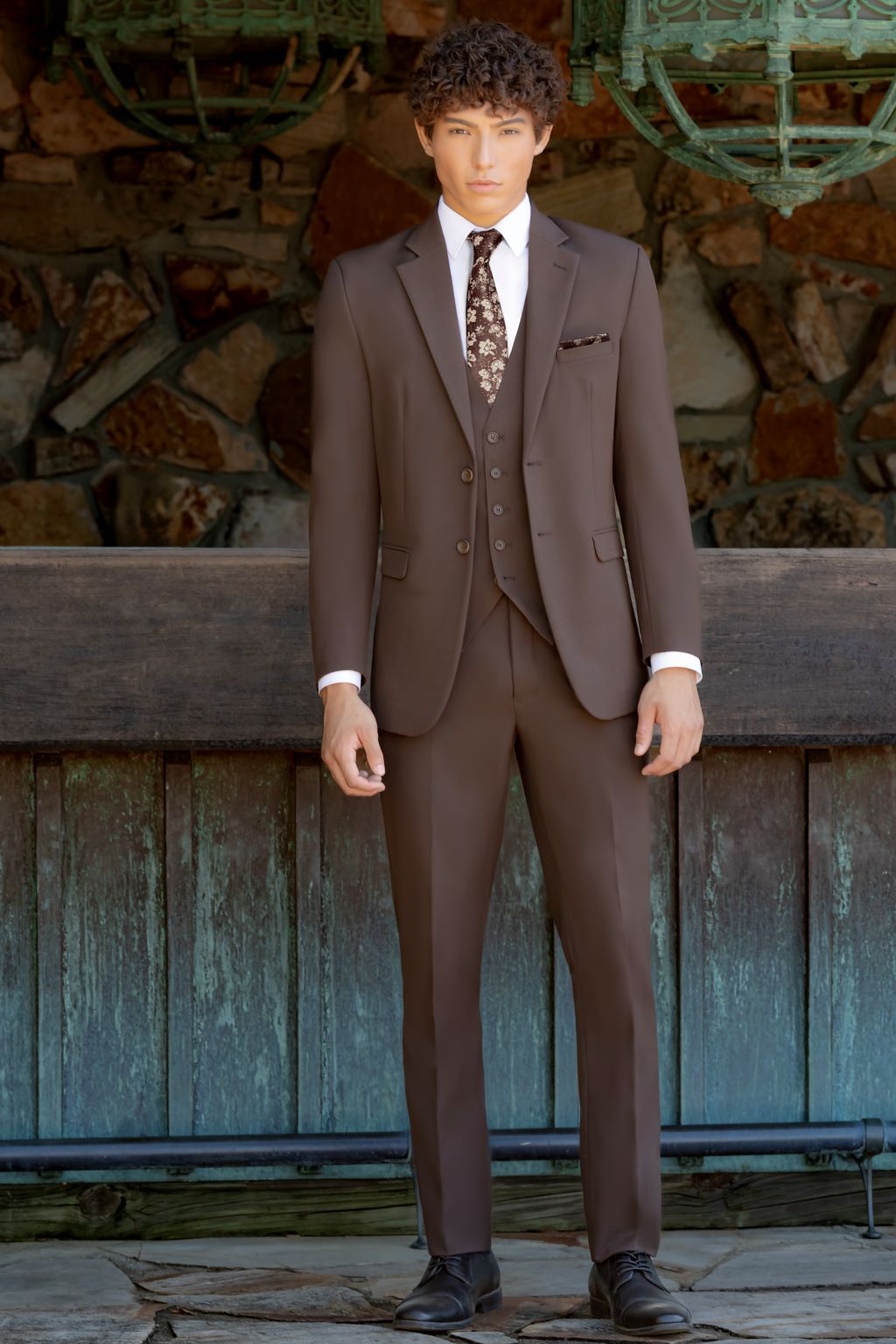 2 Button Chocolate Suit