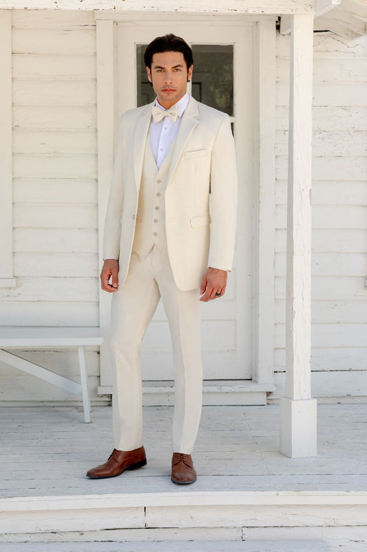 2 Button Creme Suit